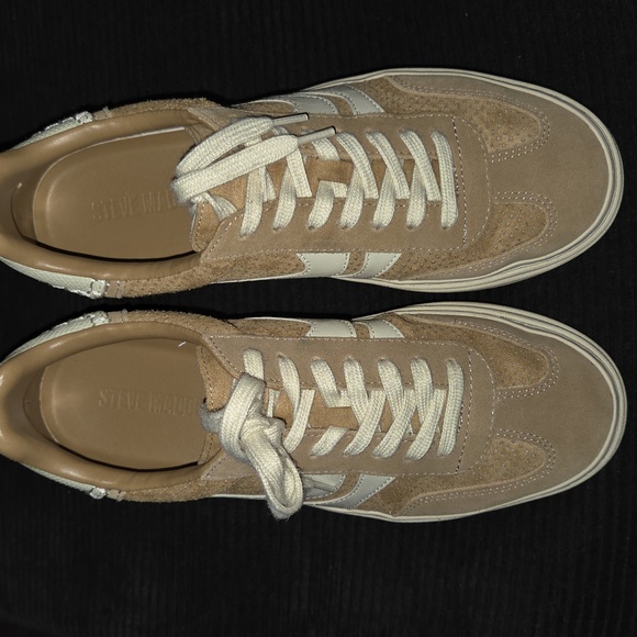 Steve Madden Shoes - Steve Madden Tan and Cream Women's Sneakers